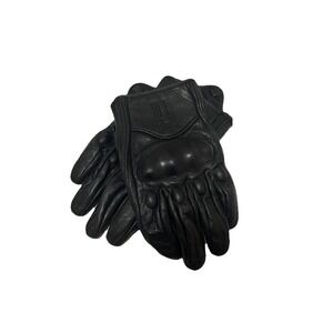 Motorcycle Gloves Leather Carbon Fiber Knuckle Protection Motocross Riding Glove